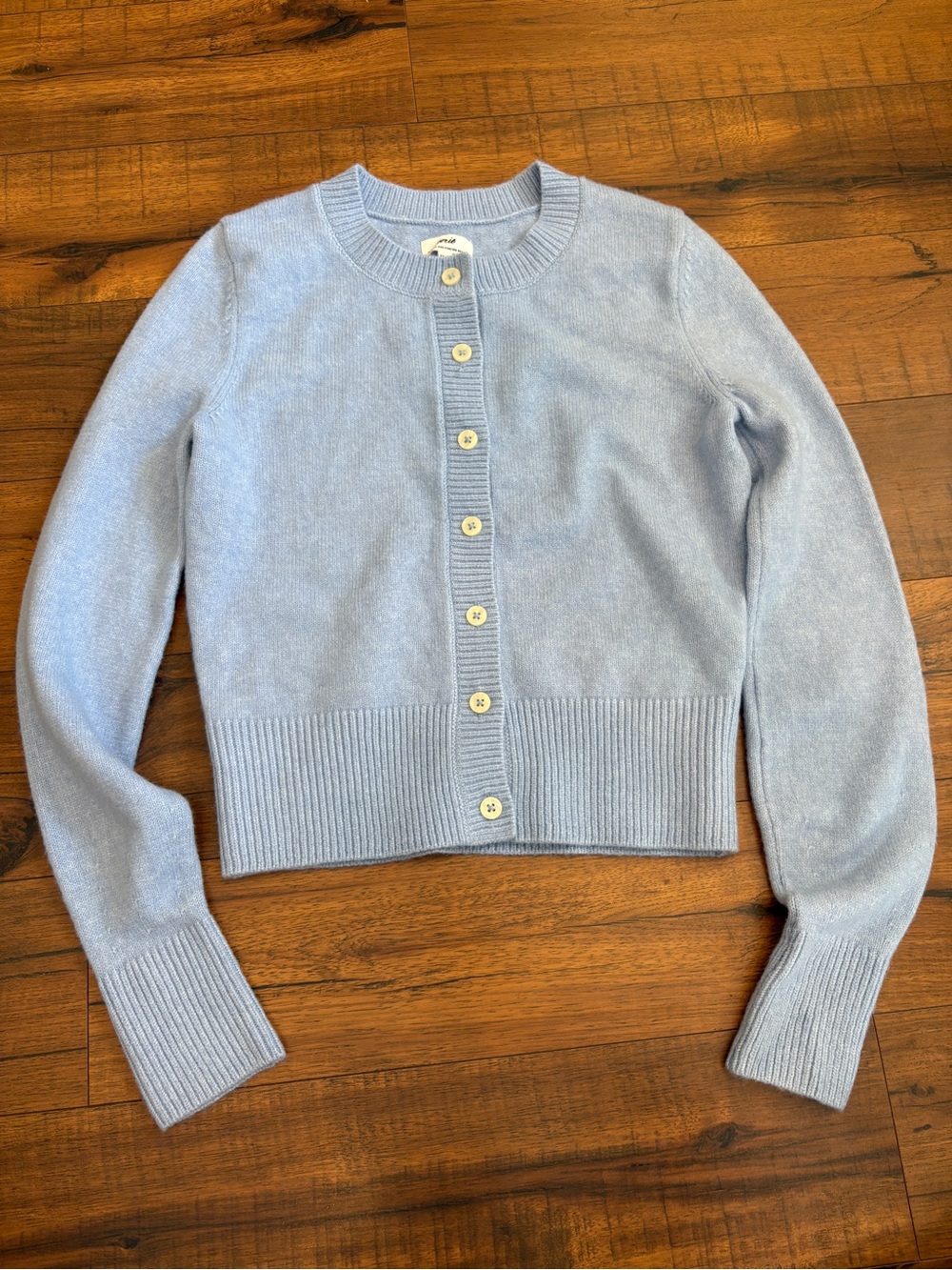 Aerie Classic Cardigan Button Up Sweater Baby Blue Size XS NWT